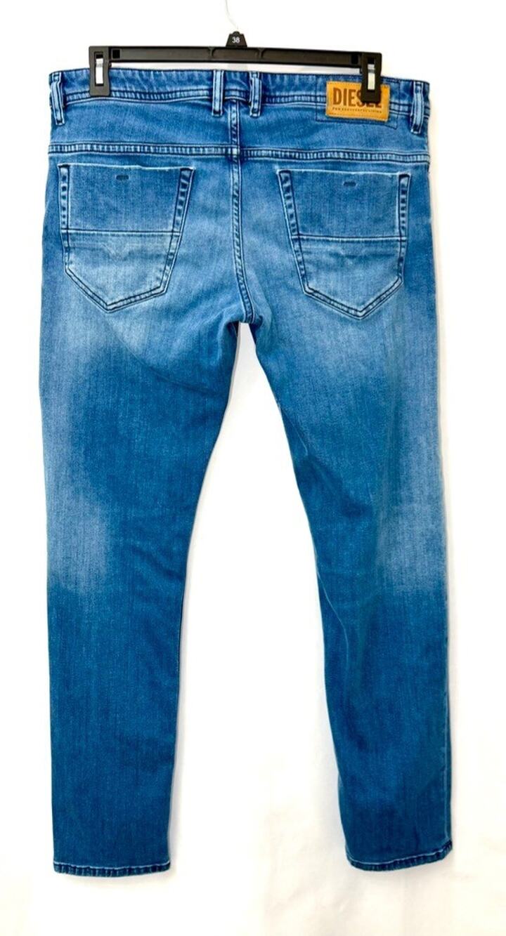 Diesel Thommer Slim Jeans Mens 36x32 Blue Stretch Denim 0C9MB